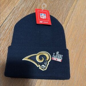 NFL Rams Beanie Hat with pin